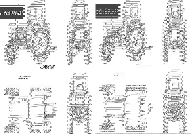 Boceto 1 - Tractor STARTRAC 263 4WD